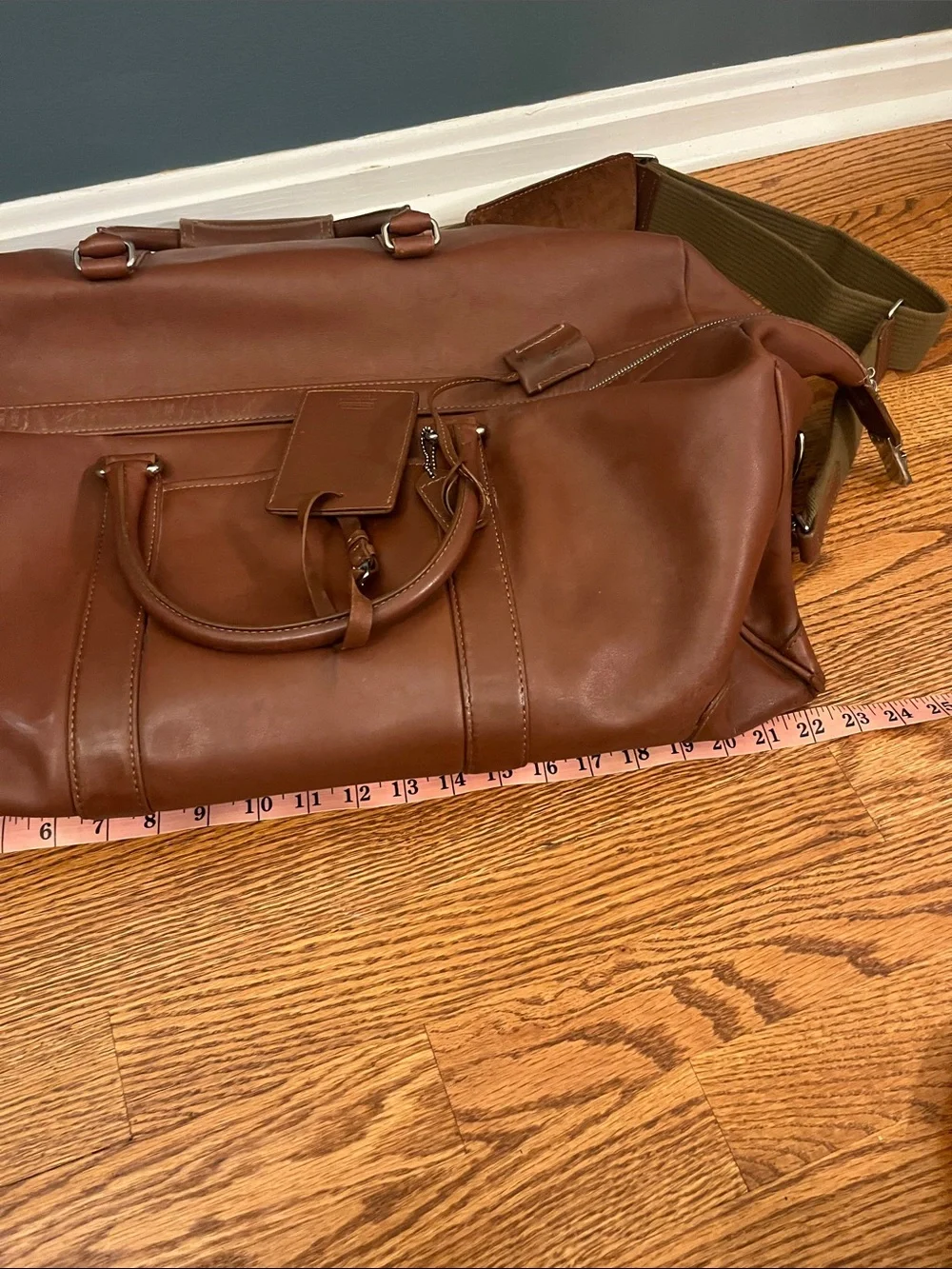 Vintage Authenticated Coach Leather Cabin Bag Duffle Weekender – British Tan